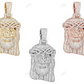 Crowned Jesus Head Lab Grown Diamond Gold Customize Pendant hip hop jewelry CustomDiamJewel