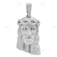 White Gold Jesus Lab Crown Diamond Iced Out Pendant hip hop jewelry CustomDiamJewel