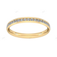 Channel Setting Lab Created Yellow Gold Wedding Band
