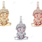 Bleeding Jesus Crown Lab Grown Diamond Gold Pendant hip hop jewelry CustomDiamJewel