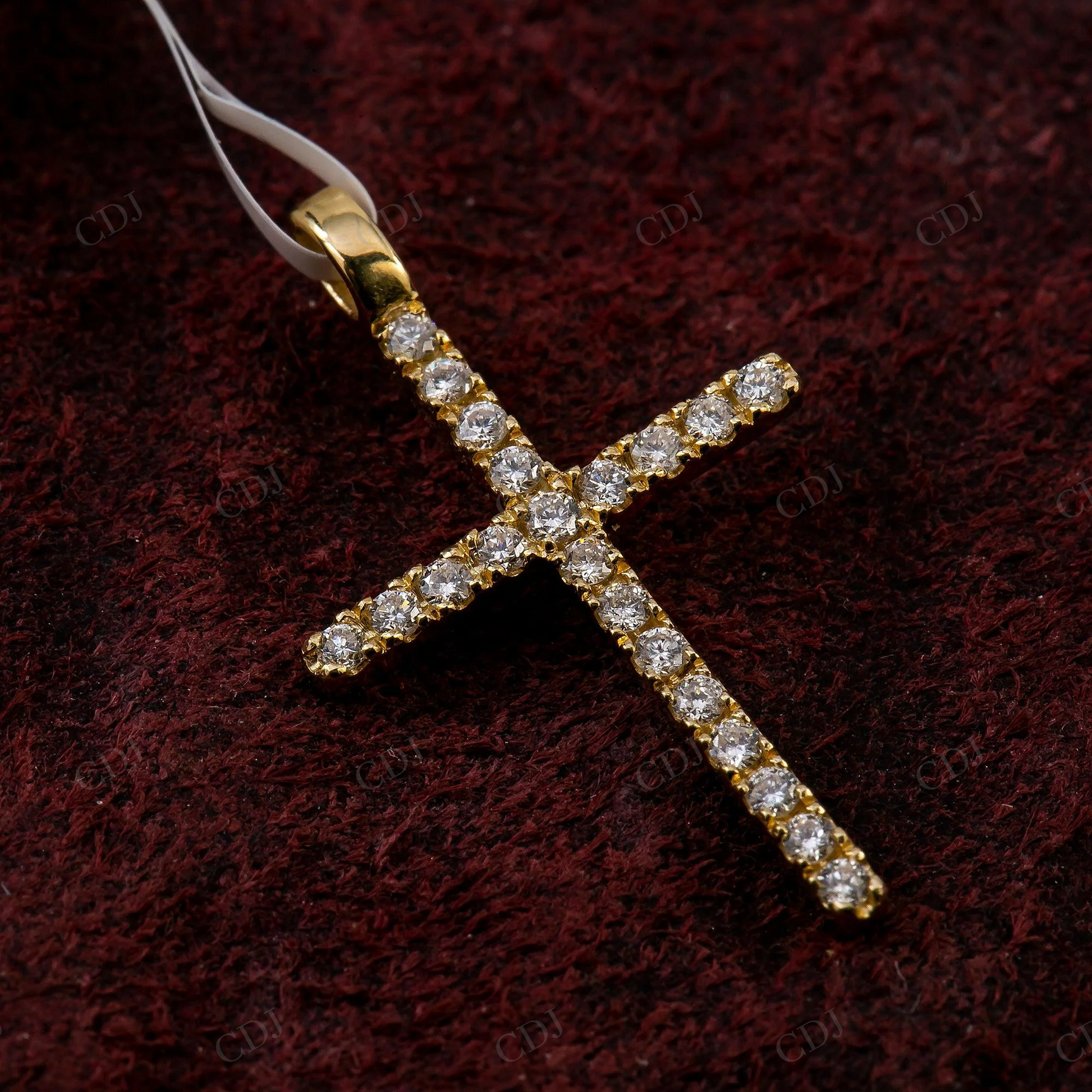 Minimalist Cross Religious Moissanite 925 Silver Pendant Hip Hop Pendent customdiamjewel