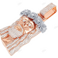 Crown Of Rose Lab Grown Diamond Gold Jesus Head Pendant hip hop jewelry CustomDiamJewel