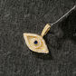 Designer Evil Eye 925 Sterling Silver Moissanite Pendant Hip Hop Pendent customdiamjewel