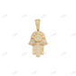 Iced out Hamsa Hand Moissanite Pendant Hip Hop Pendent customdiamjewel