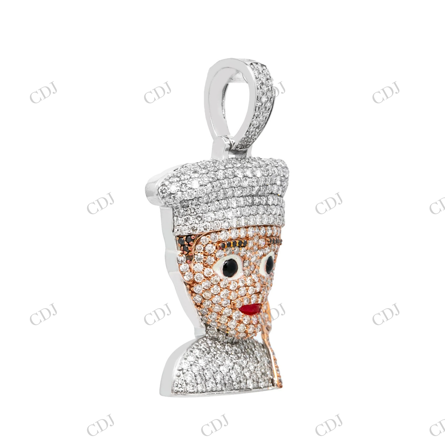 925 Silver Moissanite Chef Cartoon Pendant Hip Hop Pendent customdiamjewel