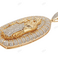 Mother Mary Yellow Gold Iced Out Pendant hip hop jewelry CustomDiamJewel