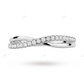 White Solid Gold Lab Grown Diamond Wedding Band