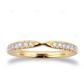 18K Solid Gold Lab Grown Diamond Wedding Band