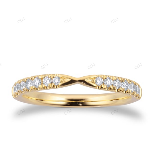 18K Solid Gold Lab Grown Diamond Wedding Band Wedding Band customdiamjewel