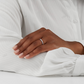 White Gold Lab Grown Diamond Pave Setting Wedding Band