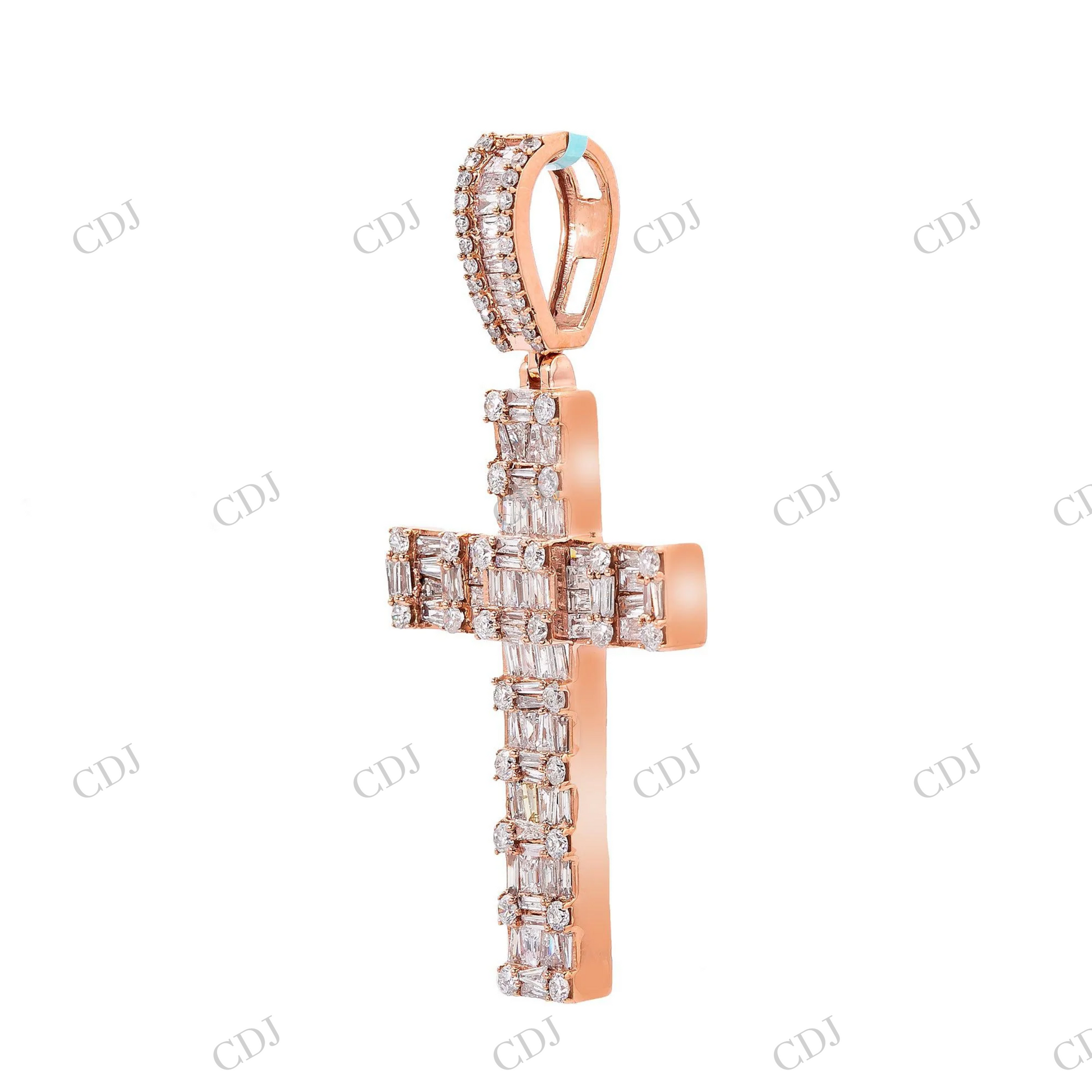 Iced Out Religious Cross Moissanite Pendant Hip Hop Pendent customdiamjewel