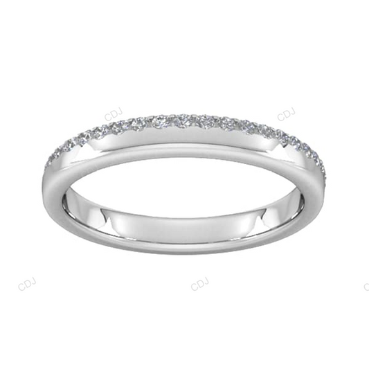 White Gold Handmade CVD Diamond Wedding Band Wedding Band customdiamjewel