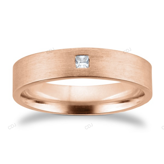Rose Gold CVD Diamond Flush Setting Wedding Band Wedding Band customdiamjewel