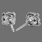 Double Prong Yellow Gold Lab Grown Diamond Earrings