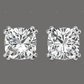 White Gold Lab Grown Diamond Stud Earring For Everyday