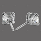 White Gold Lab Grown Diamond Stud Earring For Everyday