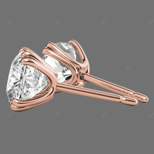 White Gold Lab Grown Diamond Stud Earring For Everyday