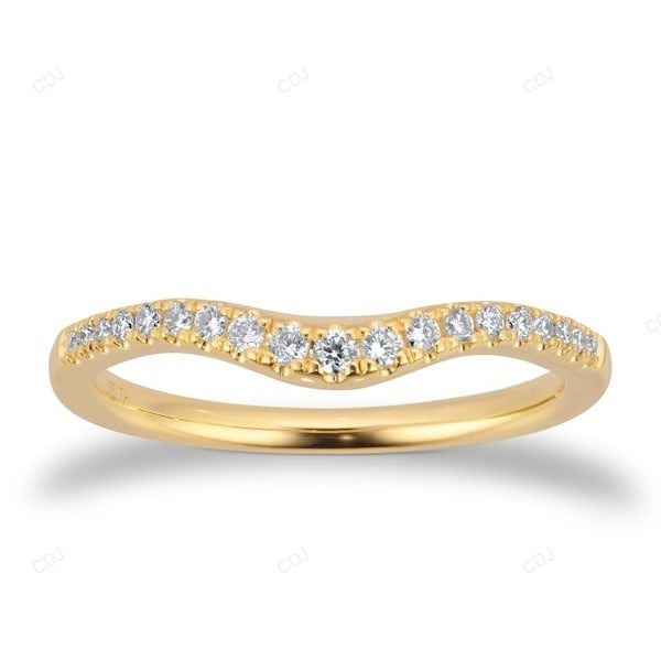0.15 CTW Yellow Gold Lab Grown Diamond Wedding Band