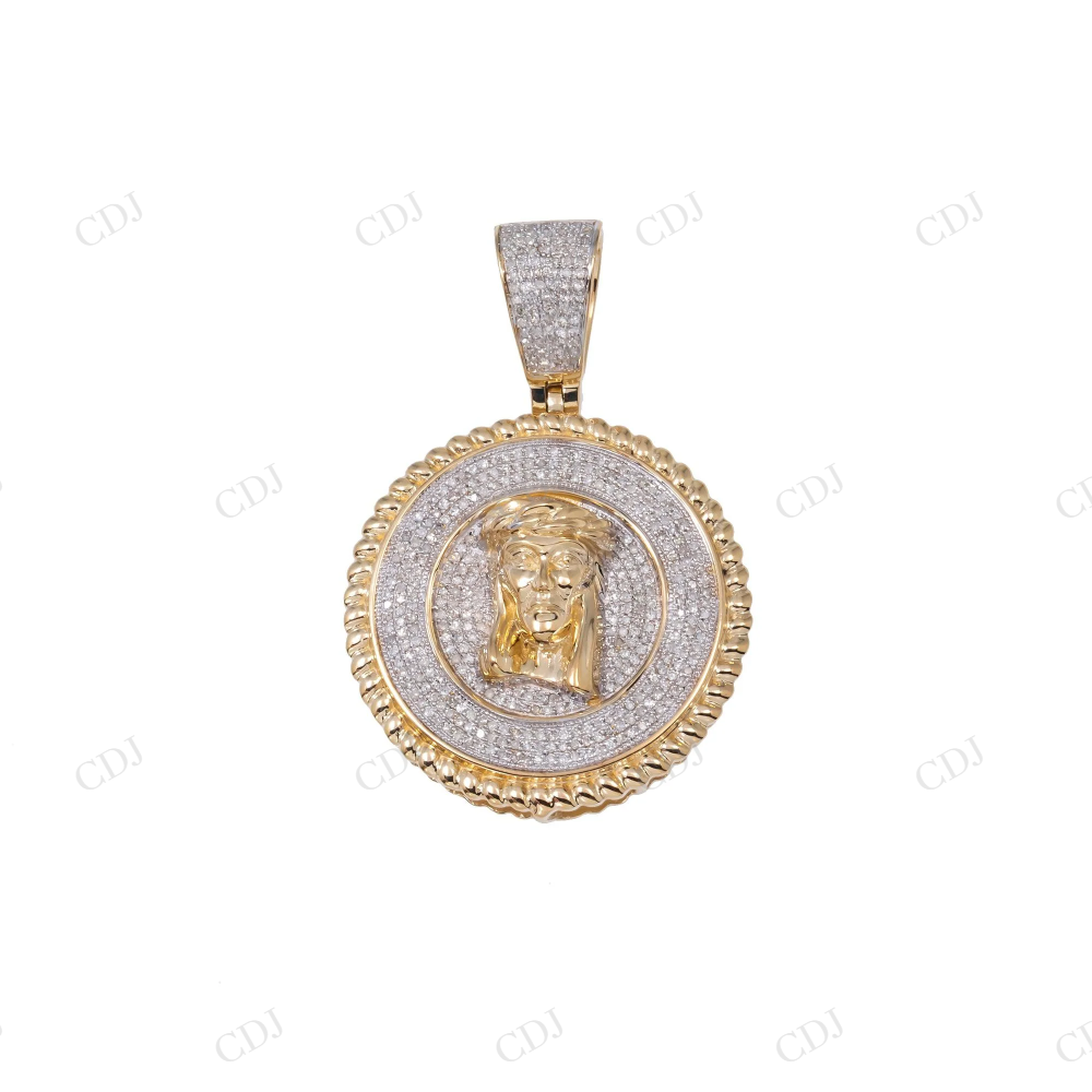 Custom Style Jesus Medallion 925 Silver Moissanite Diamond Pendant Hip Hop Pendent customdiamjewel