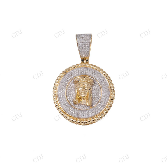 Custom Style Jesus Medallion 925 Silver Moissanite Diamond Pendant Hip Hop Pendent customdiamjewel