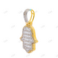 Iced Out Hamsa 925 Silver Moissanite Pendant Hip Hop Pendent customdiamjewel