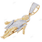 Redeemer Jesus CVD Diamond Tow-Tone Hip Hop Pendant hip hop jewelry CustomDiamJewel