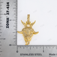 925 Silver Goat Head Moissanite Pendant Hip Hop Pendent customdiamjewel