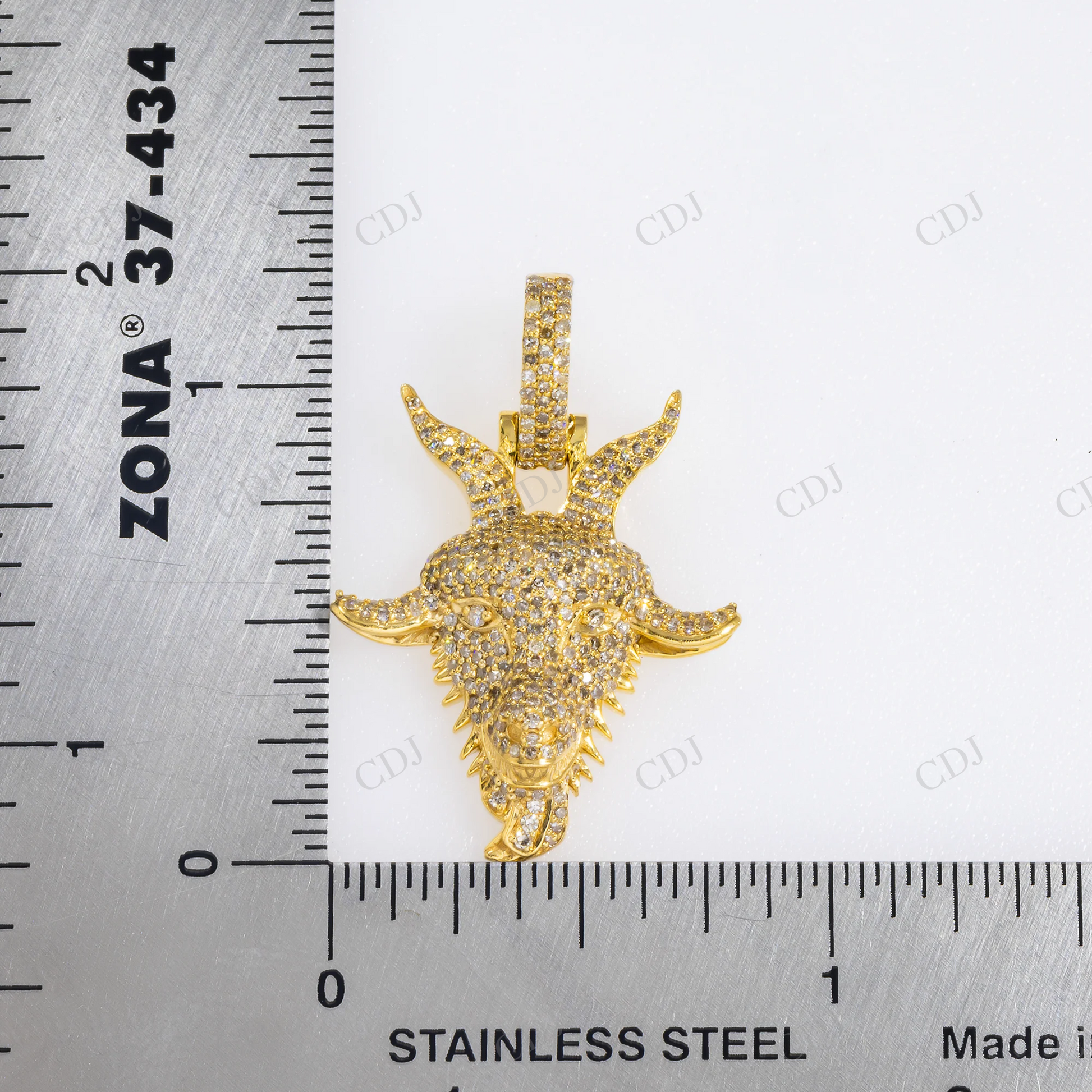 925 Silver Goat Head Moissanite Pendant Hip Hop Pendent customdiamjewel