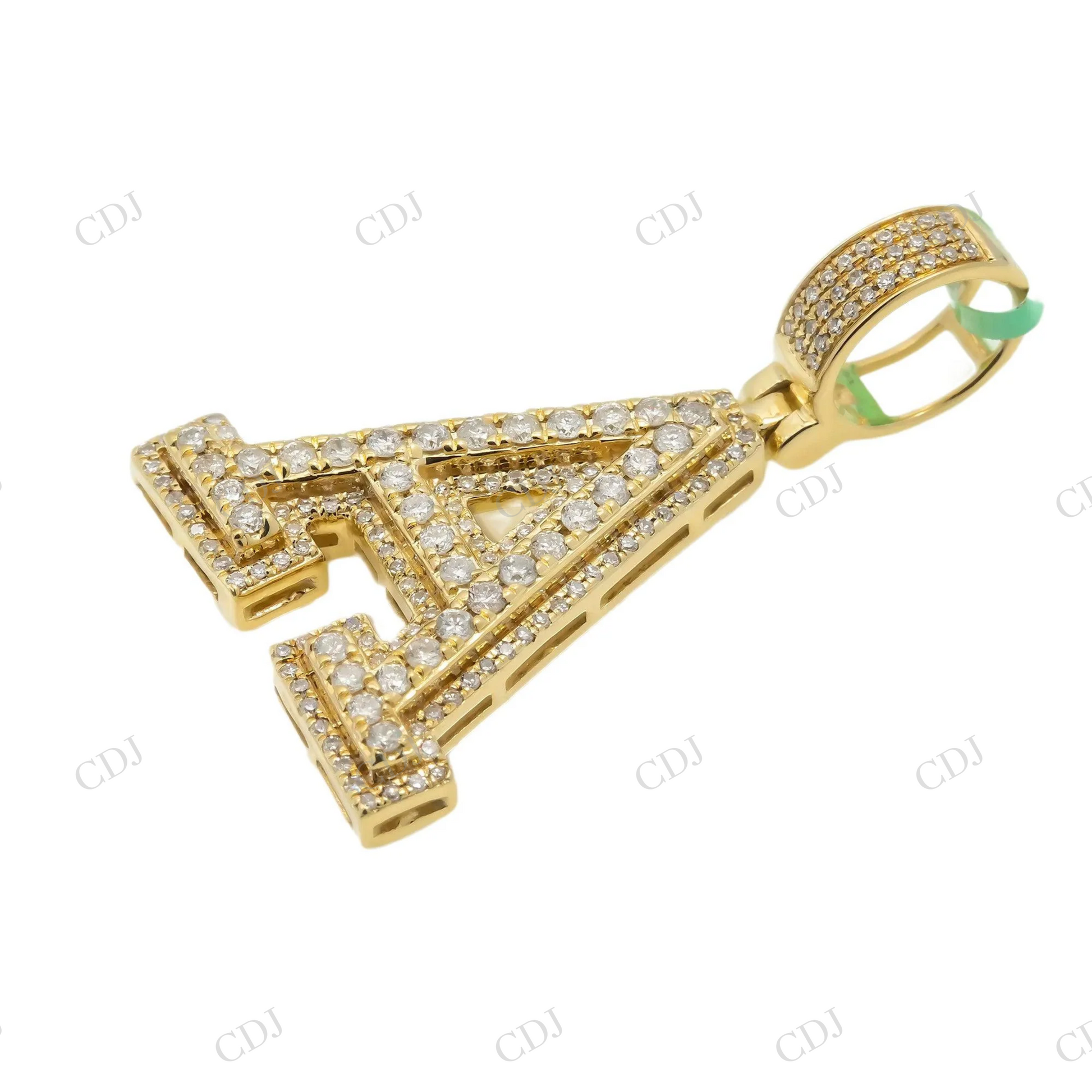 Custom Iced 925 Silver Moissanite A Letter Pendant Hip Hop Pendent customdiamjewel