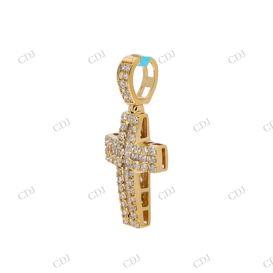 Cross Moissanite 925 Silver pendant Hip Hop Pendent customdiamjewel