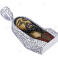 Jesus Enamel White Gold Lab Grown Diamond Pendant hip hop jewelry CustomDiamJewel