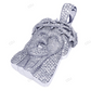 Large Iced Out Jesus White Gold Lab Grown Diamond Pendant hip hop jewelry CustomDiamJewel