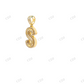 925 Silver Moissanite Iced Out Letter S Pendant Hip Hop Pendent customdiamjewel