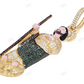 St Jude Large Enamel CVD Diamond Yellow Gold Pendant hip hop jewelry CustomDiamJewel