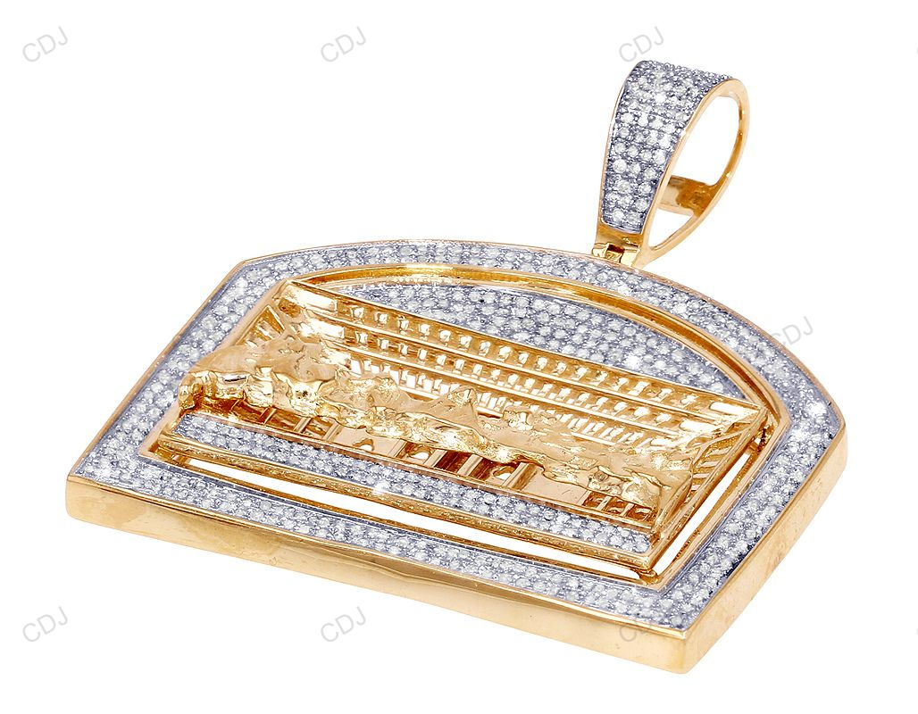 Last Supper Yellow Gold CVD Diamond Hip Hop Pendant hip hop jewelry CustomDiamJewel