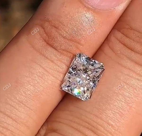 2.66 CTW Emerald Lab-Grown Diamond Engagement Ring