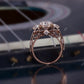 14K Rose Gold 1.30 CTW Lab-Grown Milgrain Engagement Ring
