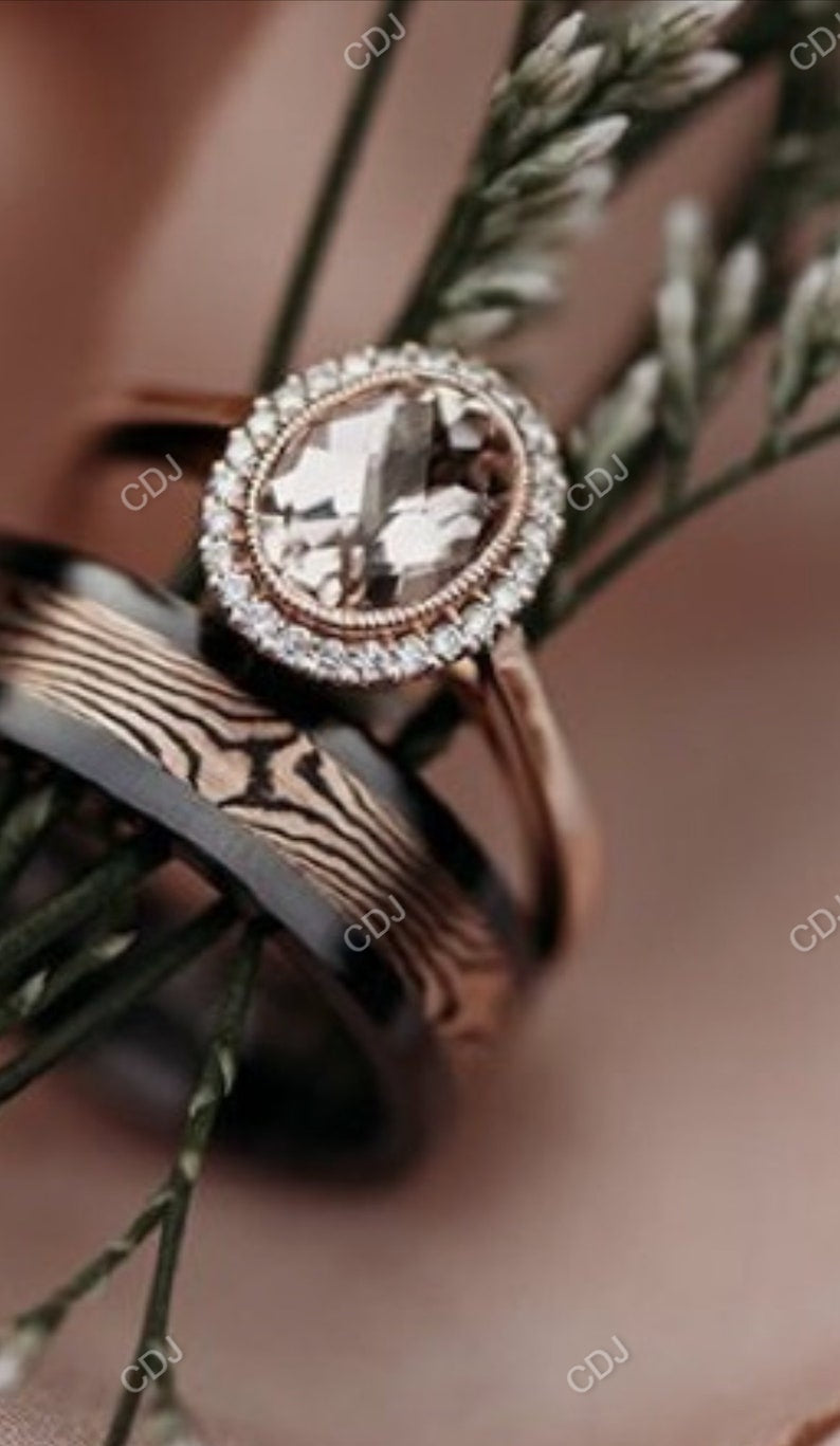 1.60 CTW 10K Yellow Gold Oval Diamond Halo Solitaire Ring