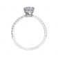 18K Gold 0.56 CTW Pear Cut Three-Stone Diamond Engagement Ring