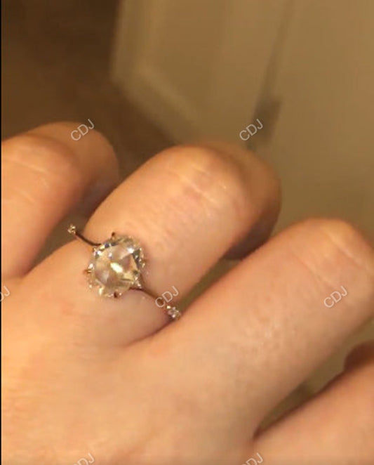 2.00 CTW Oval Cut Lab Grown Diamond Engagement Ring Engagement Ring customdiamjewel