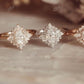 2 CTW Oval Lab Grown Diamond Cluster Engagement Ring