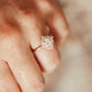 2 CTW Oval Lab Grown Diamond Cluster Engagement Ring