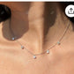 10K Yellow Gold 3.25 CTW Pear Cut Lab-Grown Diamond Dangle Station Necklace