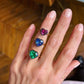 10K Gold Heart Shape Ruby Solitaire Ring
