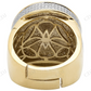 Two Tone VVS Moissanite Angel Real Diamond Ring Hip Hop Ring CustomDiamJewel