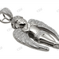 VVS Moissanite Flying Angel Diamond Pendant Charm Hip Hop Pendent CustomDiamJewel