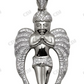 VVS Moissanite Flying Angel Diamond Pendant Charm Hip Hop Pendent CustomDiamJewel