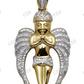 Sterling Silver Moissanite Flying Angel Diamond Pendant Hip Hop Pendent CustomDiamJewel