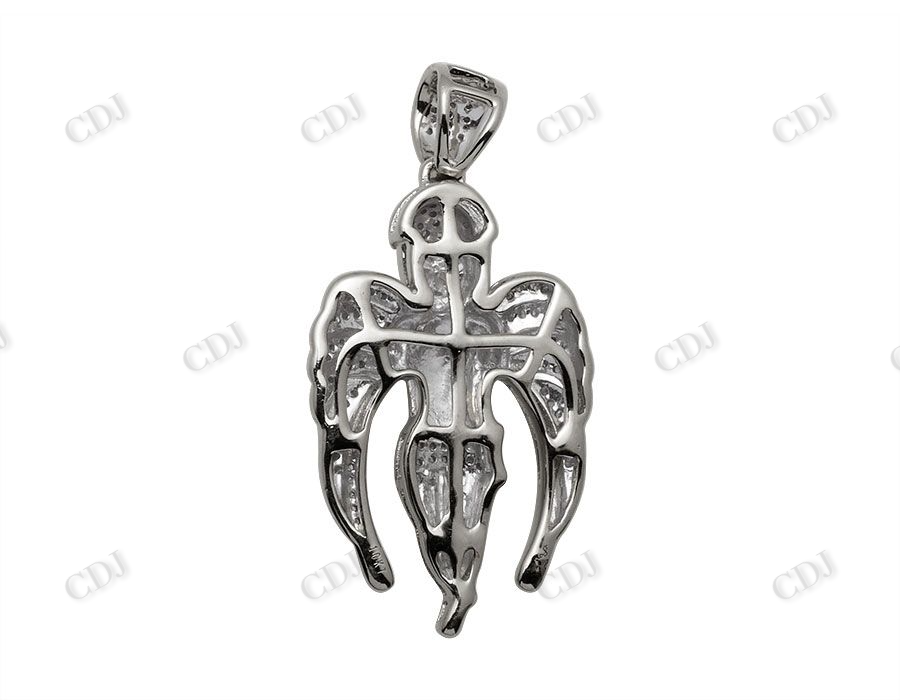 VVS Moissanite Flying Angel Diamond Pendant Charm Hip Hop Pendent CustomDiamJewel