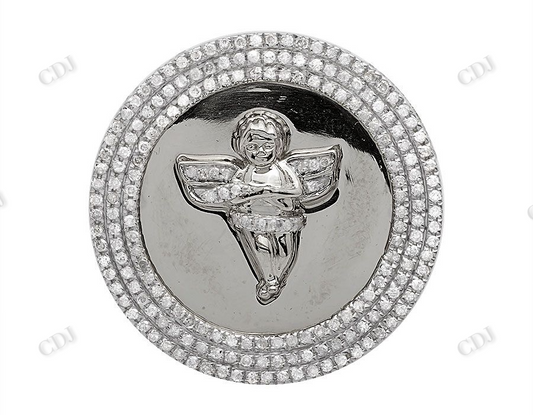 925 VVS Moissanite Genuine Diamond 3D Angel Ring Hip Hop Ring CustomDiamJewel